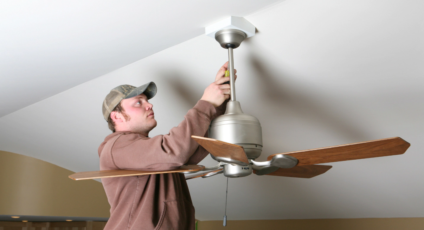 ceiling fan installation 2
